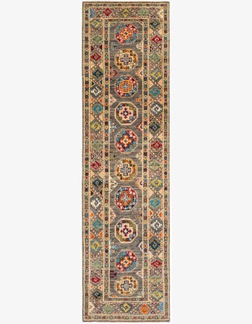 2' 8 x 9' 10 Hand Knotted Kazak Runner Rug