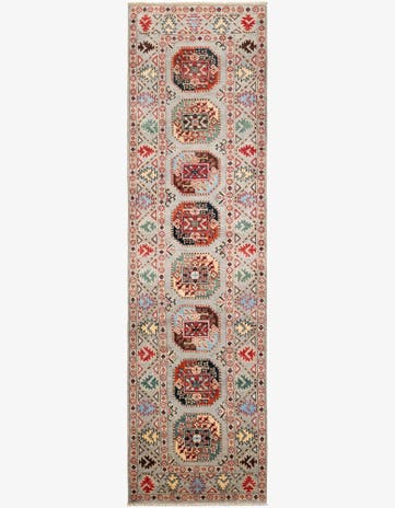 2' 8 x 9' 9 Hand Knotted Kazak Runner Rug