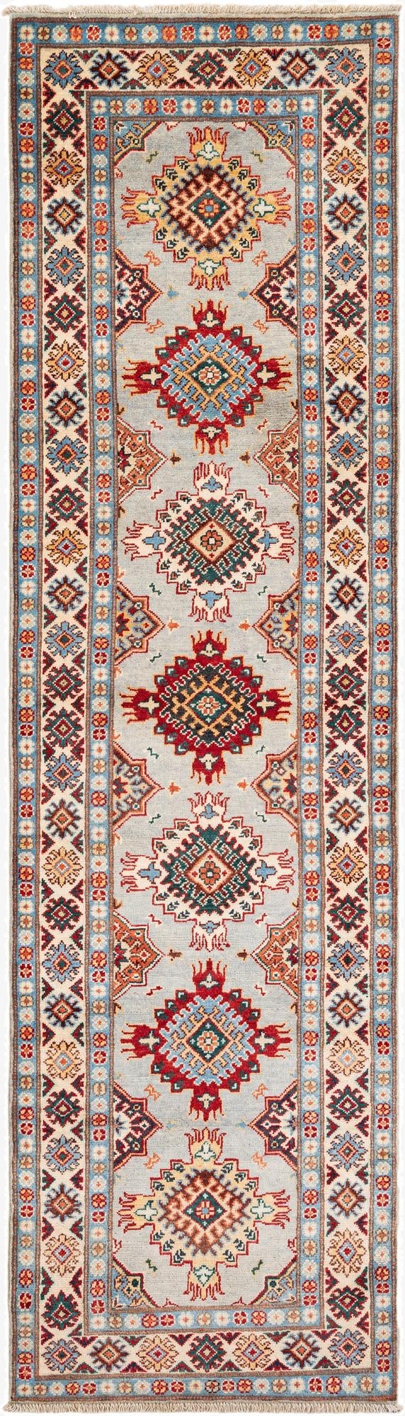 2' 8 x 9' 9  Hand Knotted Kazak Runner Rug