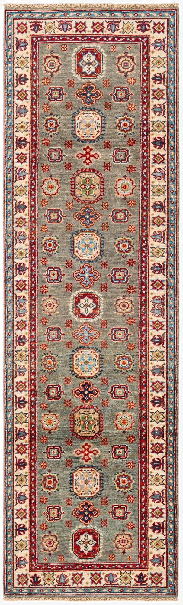 2' 4 x 7' 10  Hand Knotted Kazak Runner Rug