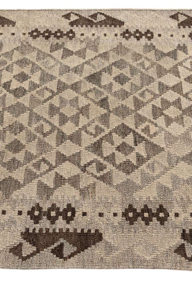2' 9 x 12' 11 Hand Woven Kilim Maymana Wool Runner Rug