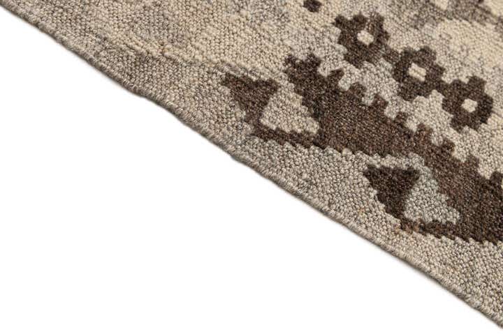 2' 9 x 12' 11 Hand Woven Kilim Maymana Wool Runner Rug