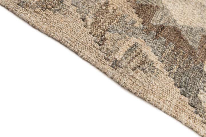 2' 10 x 9' 6 Hand Woven Kilim Maymana Wool Runner Rug