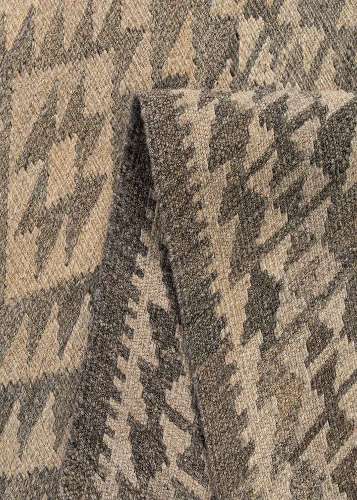 2' 9 x 9' 8 Hand Woven Kilim Maymana Wool Runner Rug