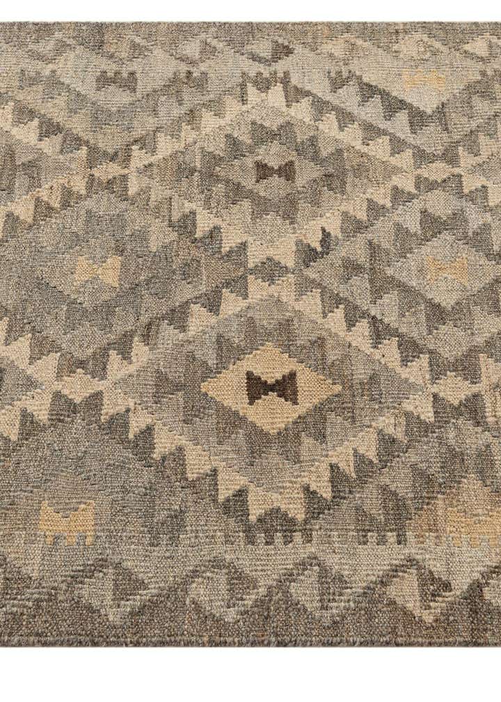 2' 9 x 9' 8 Hand Woven Kilim Maymana Wool Runner Rug