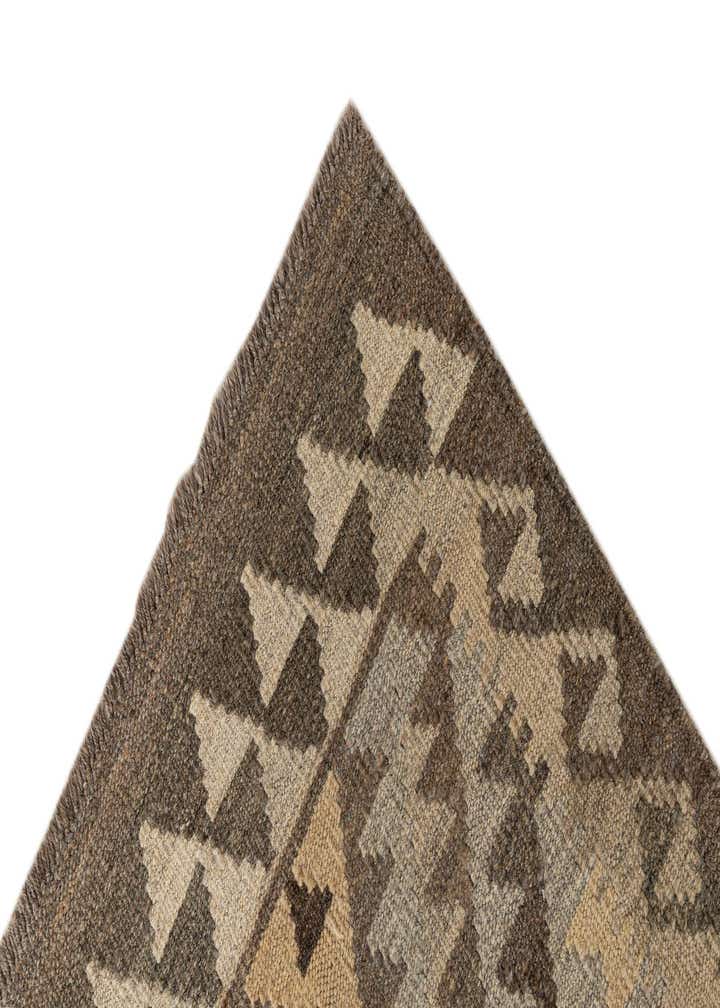 2' 9 x 9' 8 Hand Woven Kilim Maymana Wool Runner Rug