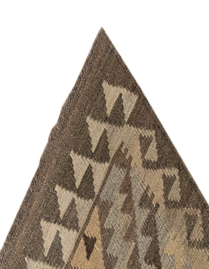 Detail image of 2' 9 x 9' 8  Hand Woven Kilim Maymana Wool Runner Rug