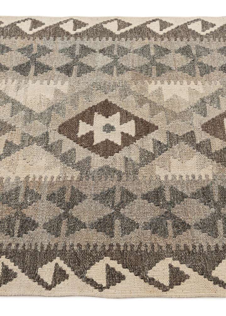 2' 7 x 9' 7 Hand Woven Kilim Maymana Wool Runner Rug