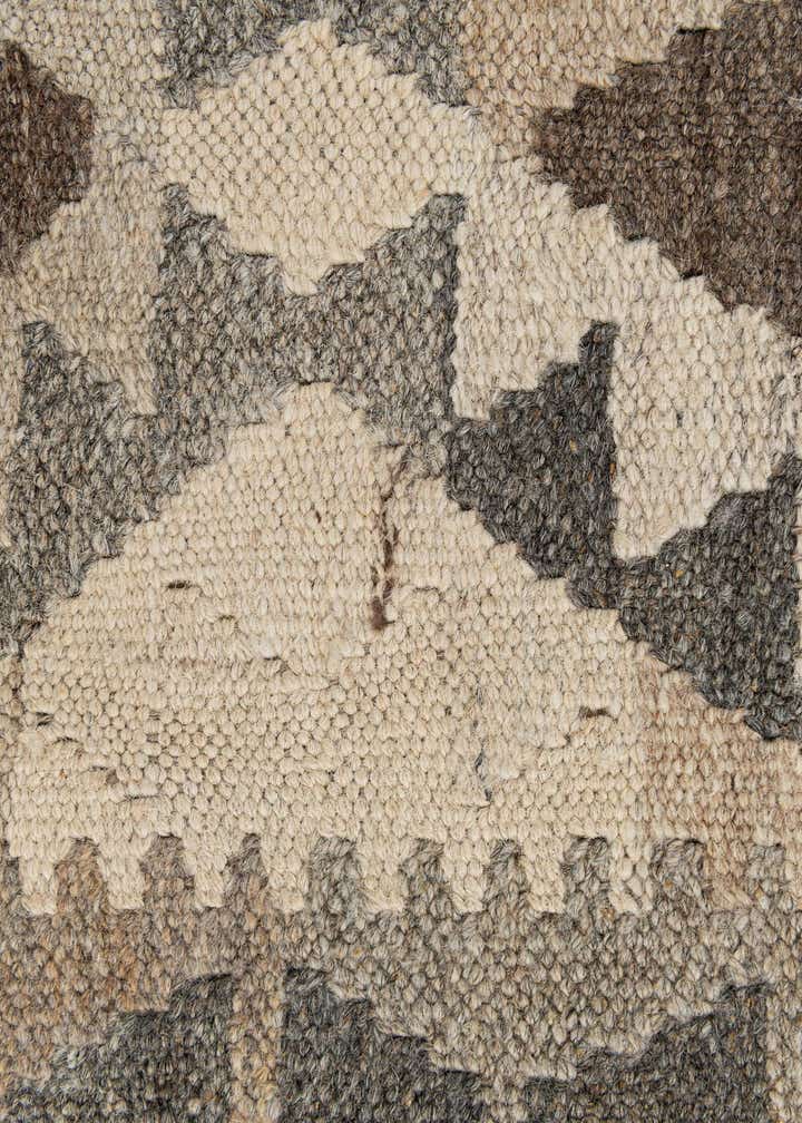 2' 7 x 9' 7 Hand Woven Kilim Maymana Wool Runner Rug