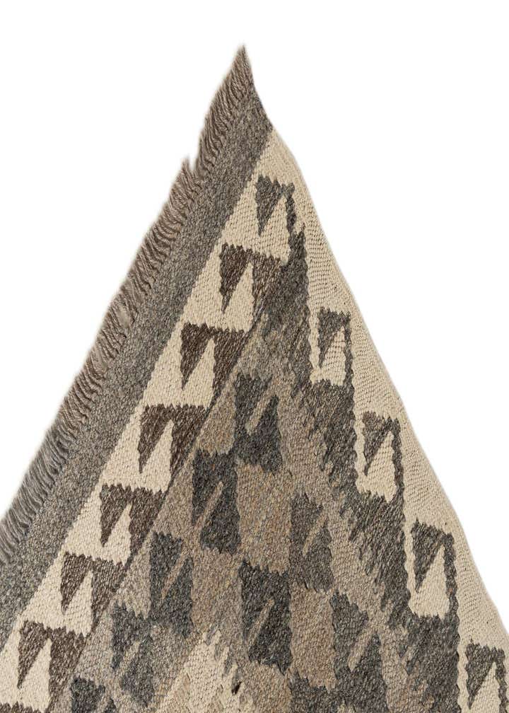 2' 7 x 9' 7 Hand Woven Kilim Maymana Wool Runner Rug