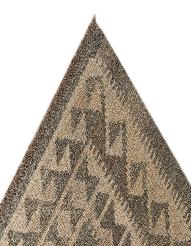 Detail image of 2' 10 x 9' 10  Hand Woven Kilim Maymana Wool Runner Rug