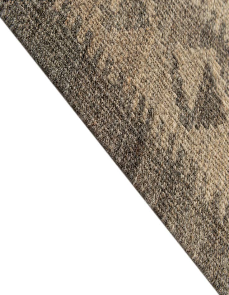 Detail image of 2' 10 x 9' 10  Hand Woven Kilim Maymana Wool Runner Rug