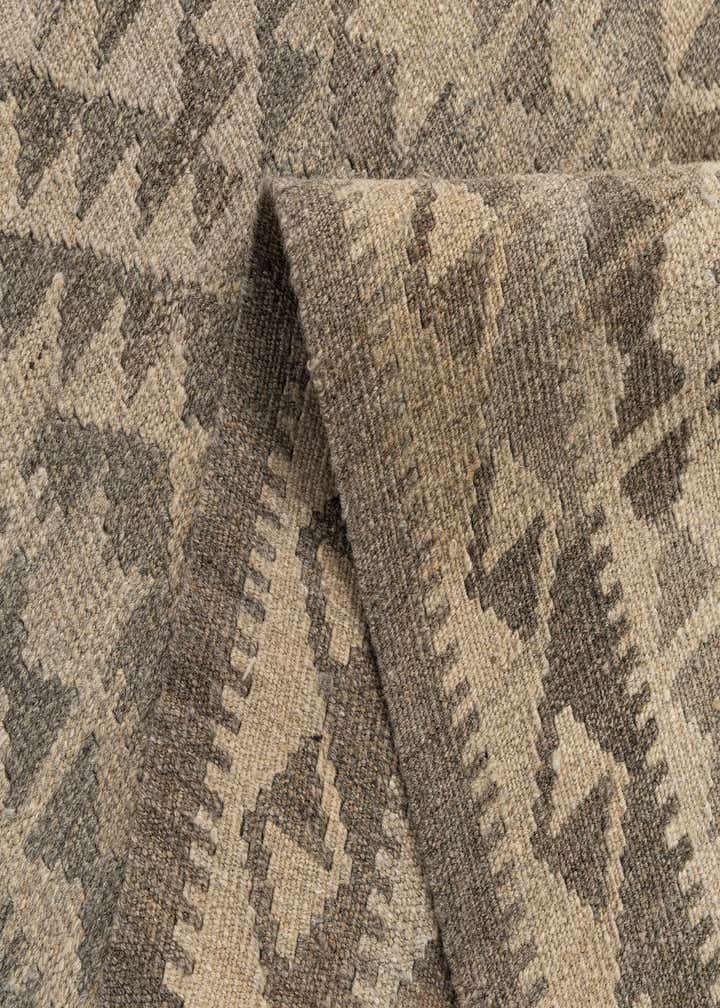 2' 10 x 9' 10 Hand Woven Kilim Maymana Wool Runner Rug