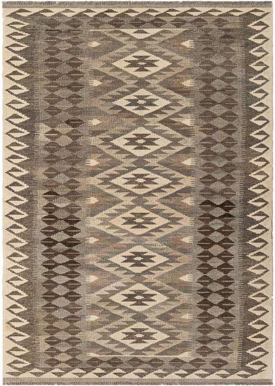 2' 9 x 9' 8 Hand Woven Kilim Maymana Wool Runner Rug