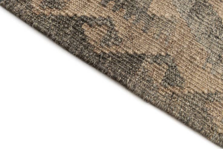 Detail image of 2' 9 x 9' 9 Hand Woven Kilim Maymana Wool Runner Rug