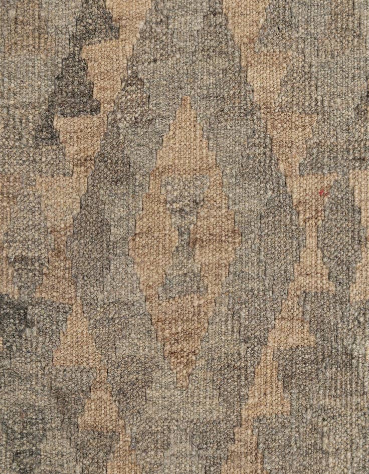 Detail image of 2' 9 x 9' 9  Hand Woven Kilim Maymana Wool Runner Rug