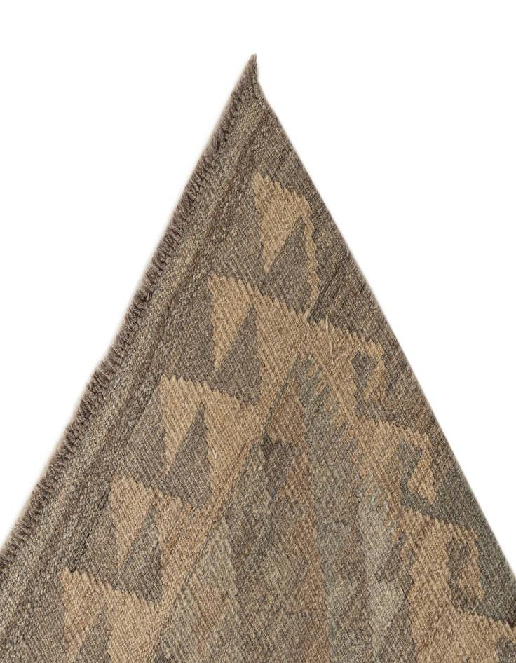 Detail image of 2' 9 x 9' 9  Hand Woven Kilim Maymana Wool Runner Rug