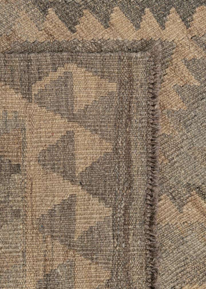 2' 9 x 9' 9 Hand Woven Kilim Maymana Wool Runner Rug