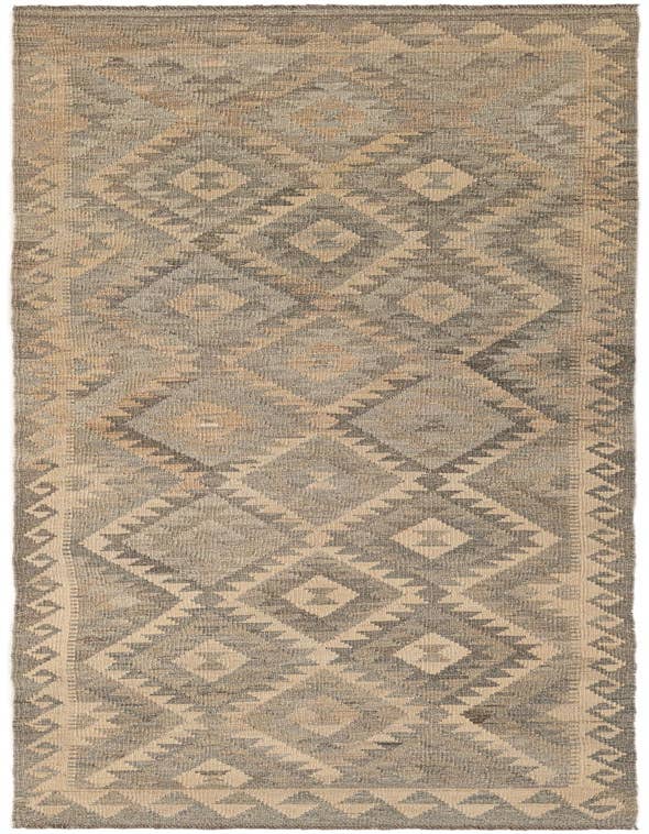 Detail image of 2' 9 x 9' 9 Hand Woven Kilim Maymana Wool Runner Rug
