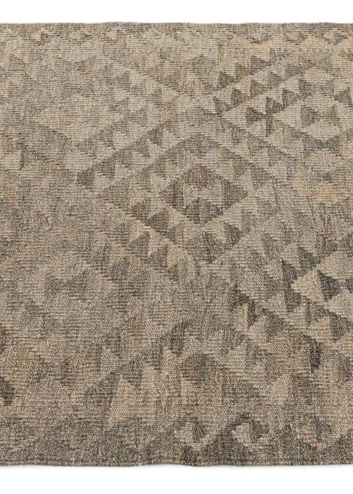 2' 9 x 10' 2 Hand Woven Kilim Maymana Wool Runner Rug