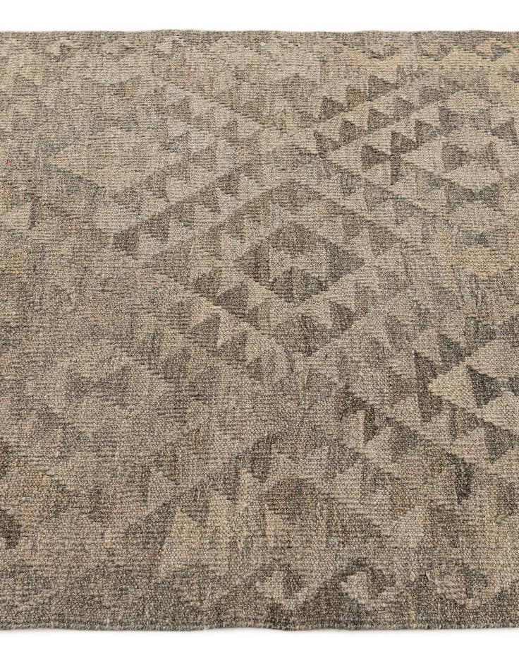 Detail image of 2' 9 x 10' 2 Hand Woven Kilim Maymana Wool Runner Rug
