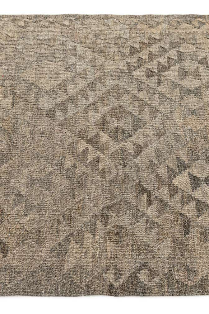 2' 9 x 10' 2 Hand Woven Kilim Maymana Wool Runner Rug
