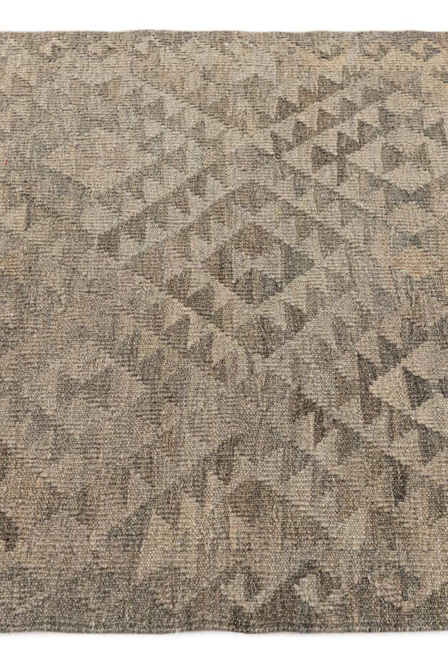 Detail image of 2' 9 x 10' 2 Hand Woven Kilim Maymana Wool Runner Rug