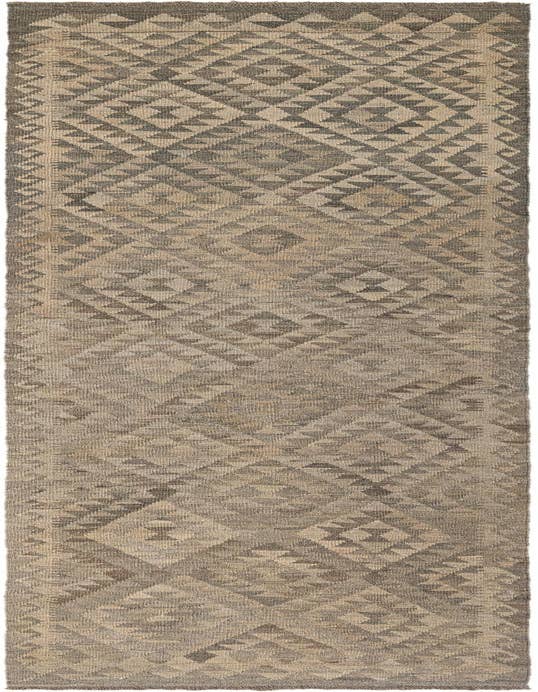 Detail image of 2' 9 x 10' 2 Hand Woven Kilim Maymana Wool Runner Rug