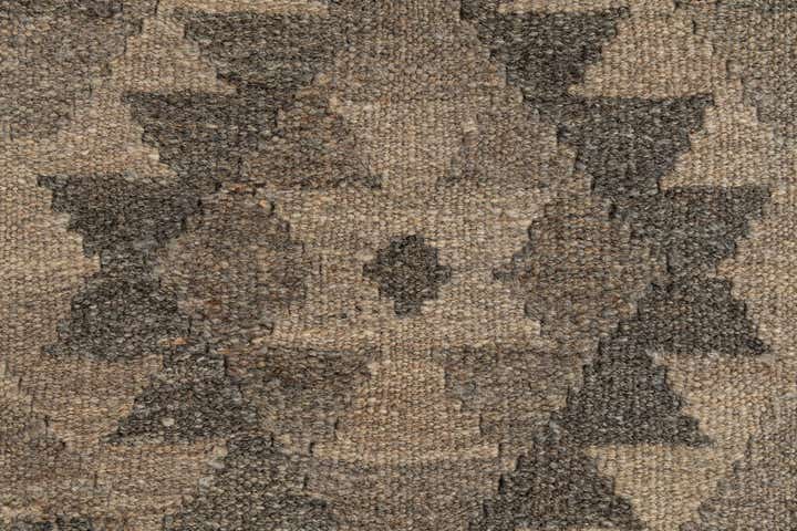 2' 9 x 9' 9 Hand Woven Kilim Maymana Wool Runner Rug