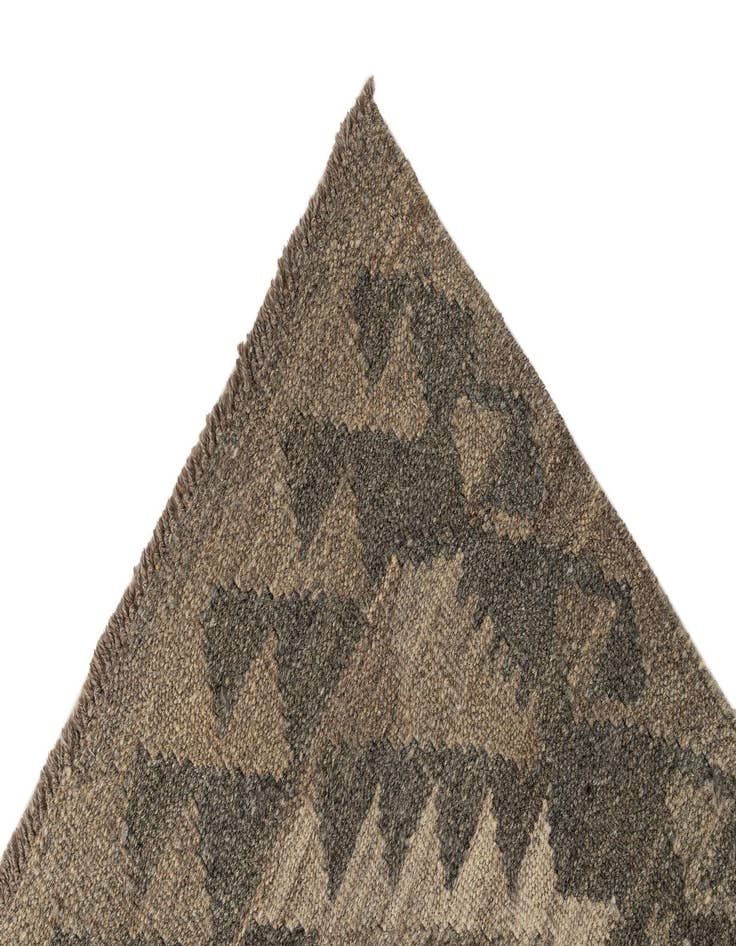 Detail image of 2' 9 x 9' 9  Hand Woven Kilim Maymana Wool Runner Rug