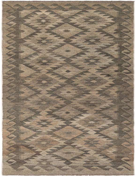 2' 9 x 9' 9 Hand Woven Kilim Maymana Wool Runner Rug