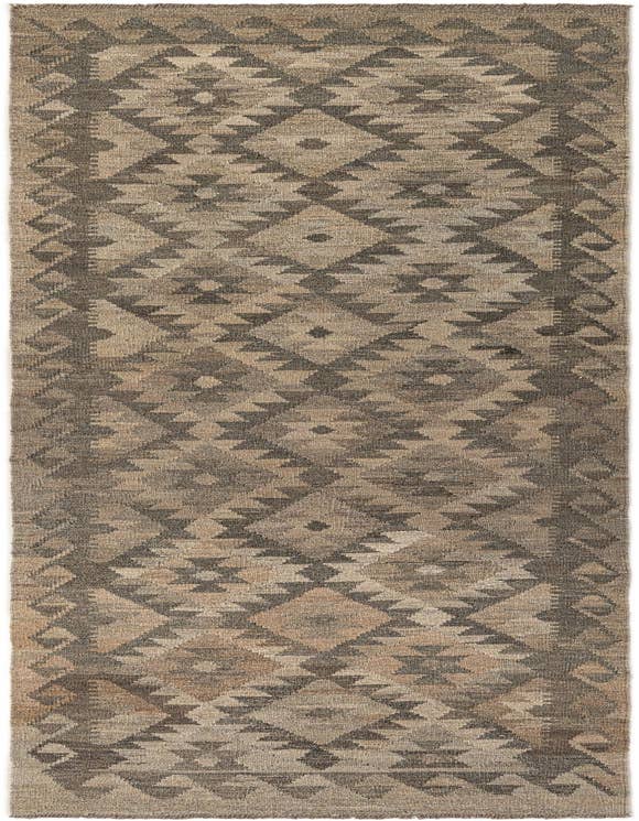 Detail image of 2' 9 x 9' 9 Hand Woven Kilim Maymana Wool Runner Rug