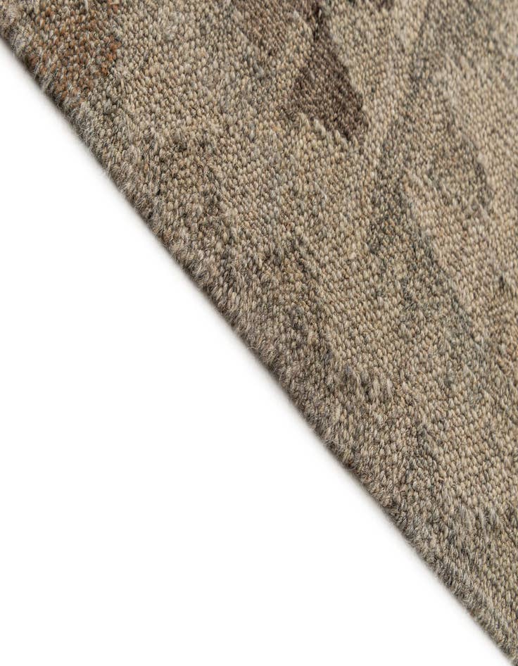 Detail image of 2' 11 x 9' 8  Hand Woven Kilim Maymana Wool Runner Rug