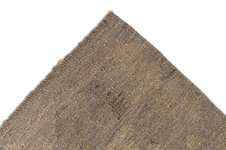 2' 11 x 9' 8 Hand Woven Kilim Maymana Wool Runner Rug