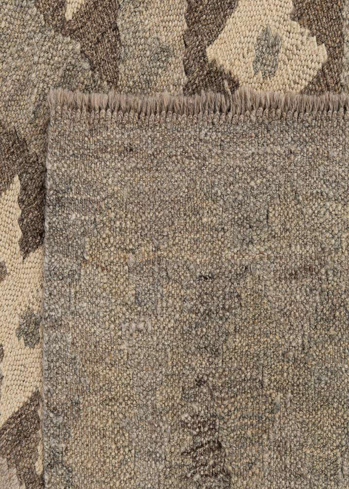2' 11 x 9' 8 Hand Woven Kilim Maymana Wool Runner Rug