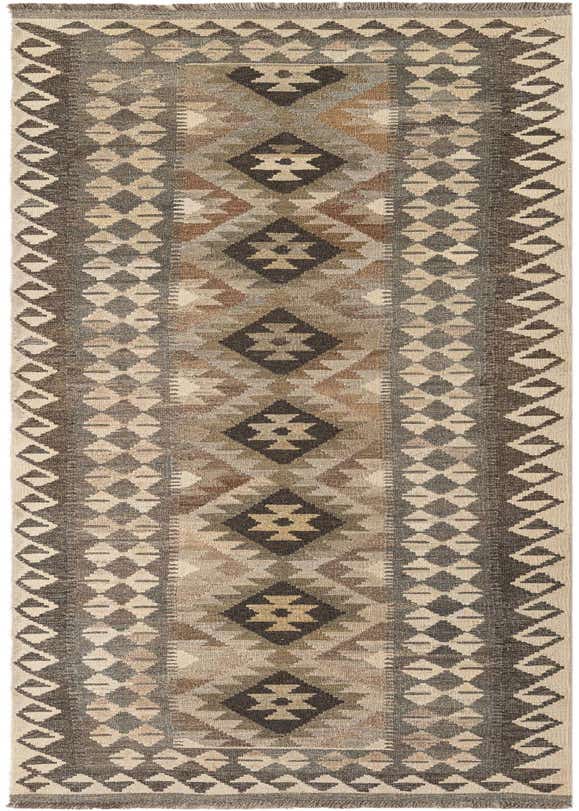 2' 8 x 9' 6 Hand Woven Kilim Maymana Wool Runner Rug