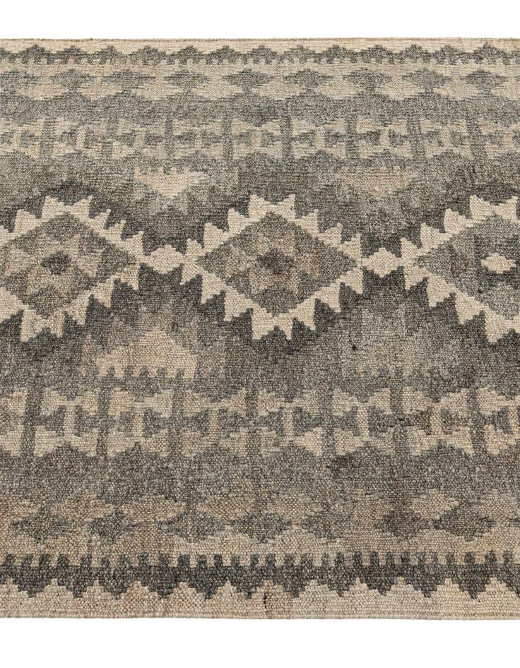 Detail image of 2' 9 x 9' 5  Hand Woven Kilim Maymana Wool Runner Rug