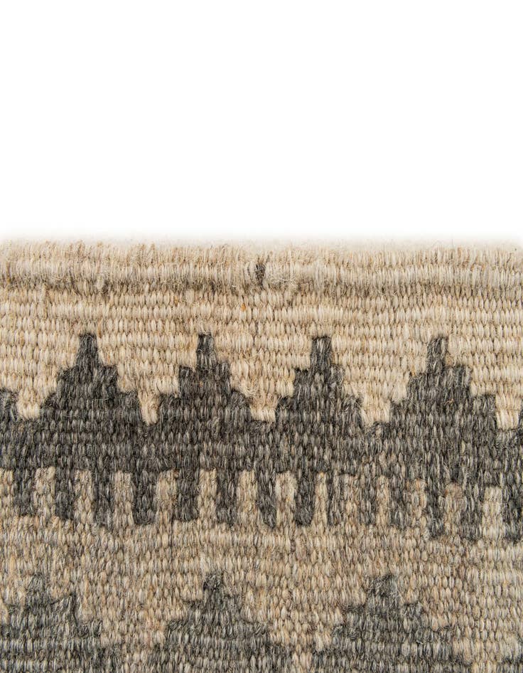 Detail image of 2' 9 x 9' 5  Hand Woven Kilim Maymana Wool Runner Rug