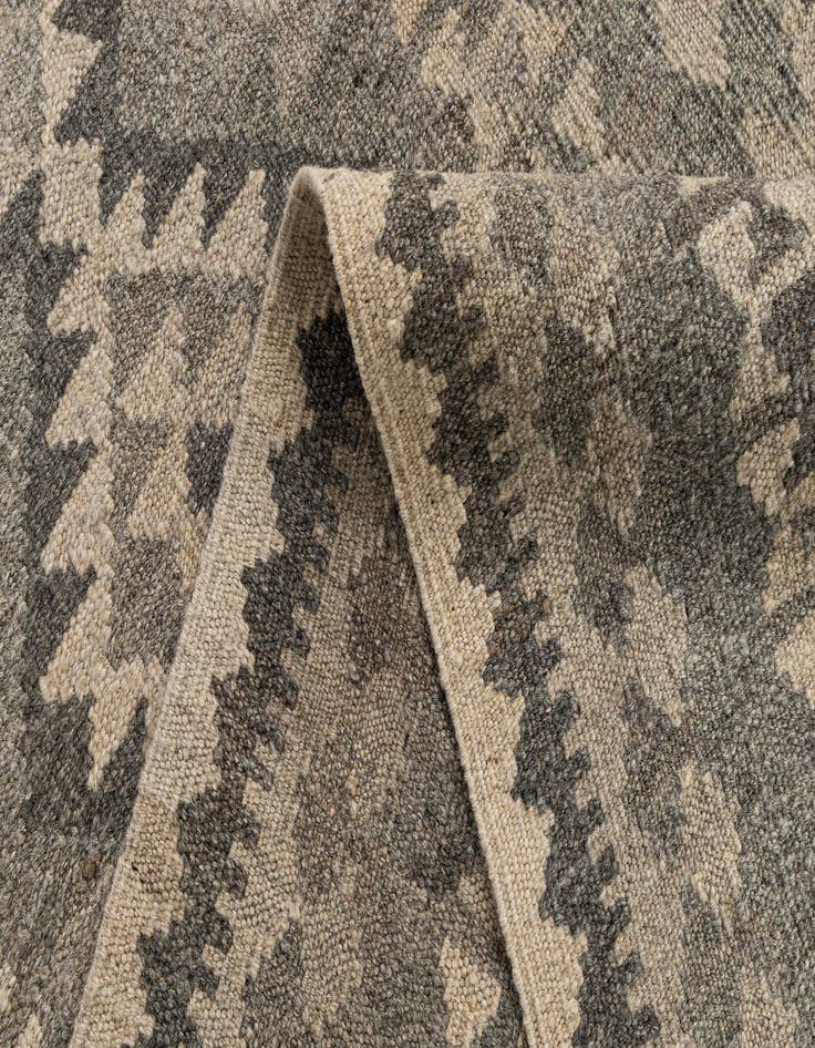 Detail image of 2' 9 x 9' 5  Hand Woven Kilim Maymana Wool Runner Rug