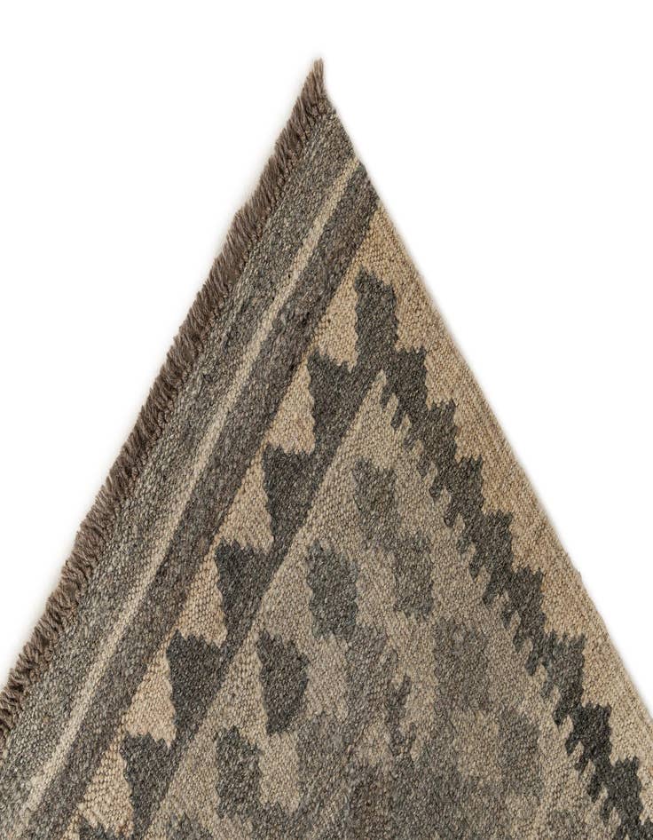 Detail image of 2' 9 x 9' 5  Hand Woven Kilim Maymana Wool Runner Rug