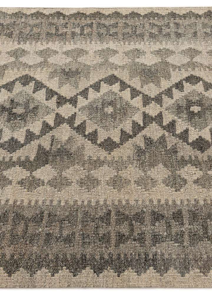 2' 9 x 9' 6 Hand Woven Kilim Maymana Wool Runner Rug