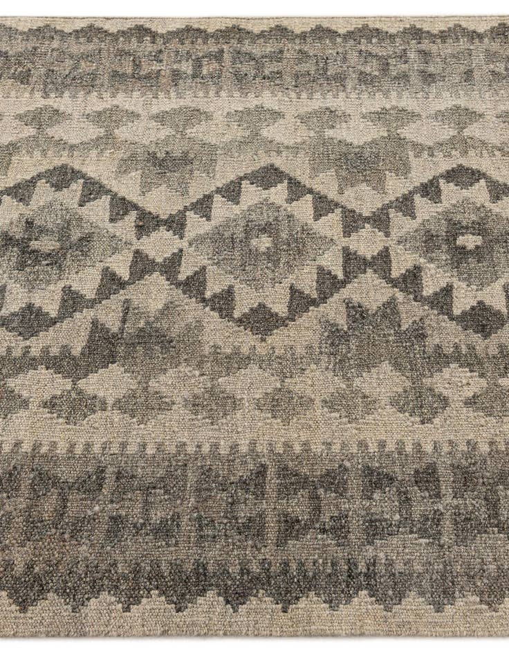 Detail image of 2' 9 x 9' 6 Hand Woven Kilim Maymana Wool Runner Rug