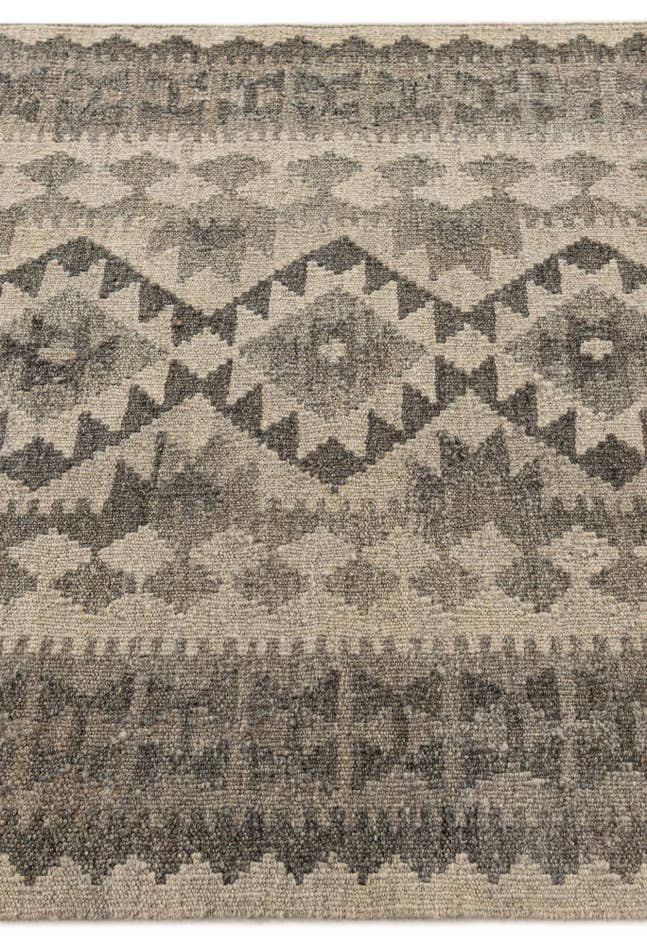 Detail image of 2' 9 x 9' 6 Hand Woven Kilim Maymana Wool Runner Rug