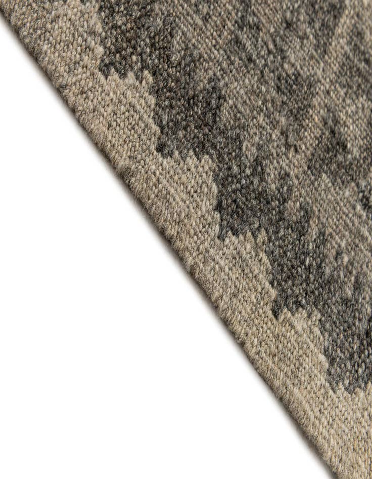 Detail image of 2' 9 x 9' 6 Hand Woven Kilim Maymana Wool Runner Rug