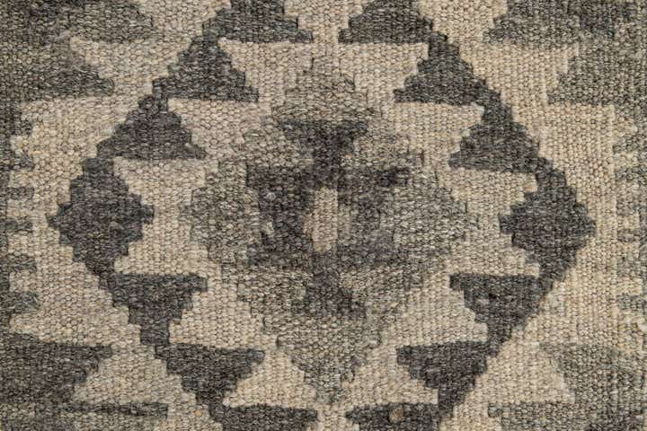 2' 9 x 9' 6 Hand Woven Kilim Maymana Wool Runner Rug