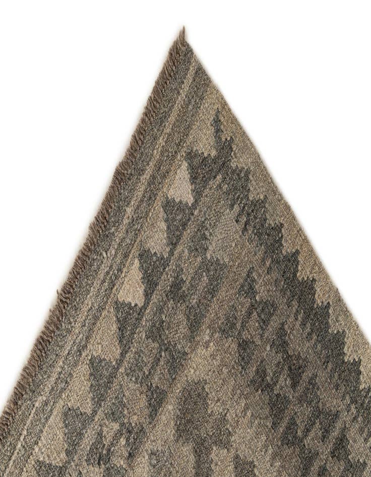 Detail image of 2' 9 x 9' 6  Hand Woven Kilim Maymana Wool Runner Rug