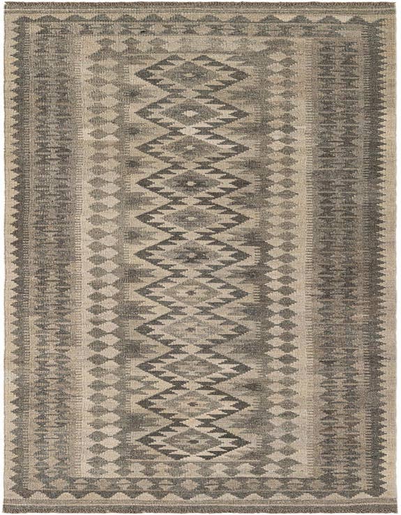 Detail image of 2' 9 x 9' 6 Hand Woven Kilim Maymana Wool Runner Rug