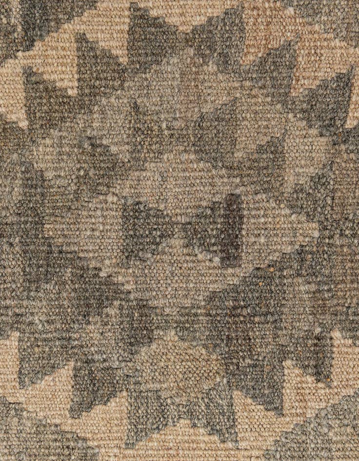 Detail image of 2' 11 x 9' 10  Hand Woven Kilim Maymana Wool Runner Rug