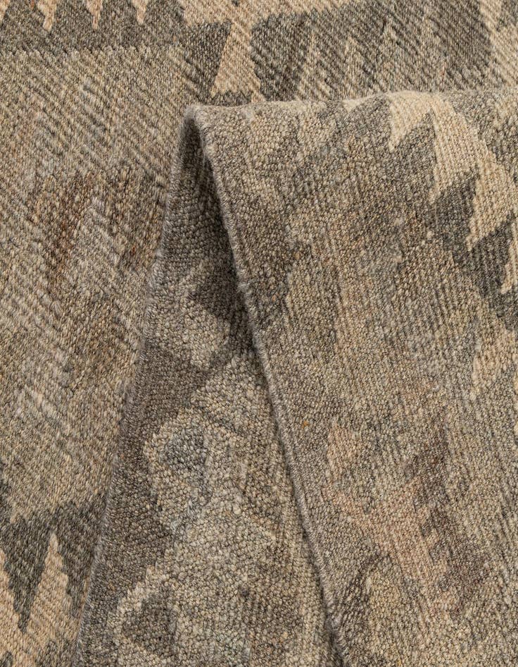 Detail image of 2' 11 x 9' 10  Hand Woven Kilim Maymana Wool Runner Rug