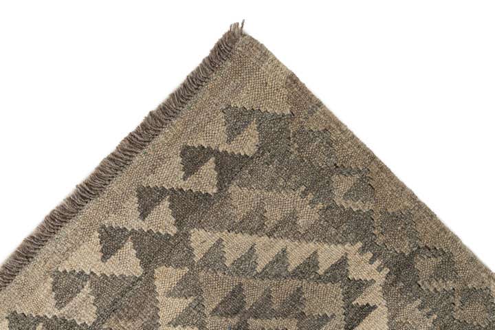 2' 8 x 9' 10 Hand Woven Kilim Maymana Wool Runner Rug